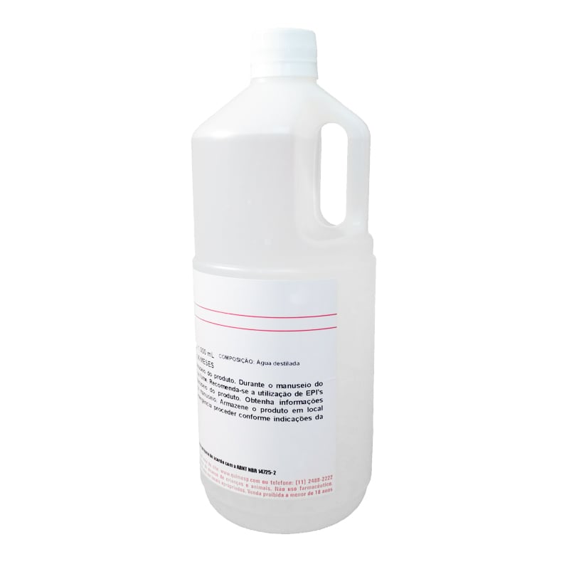 Água destilada para umidificador de CPAP e BiPAP/VPAP