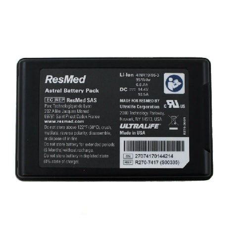 Bateria Interna Para Ventilador Astral - Resmed