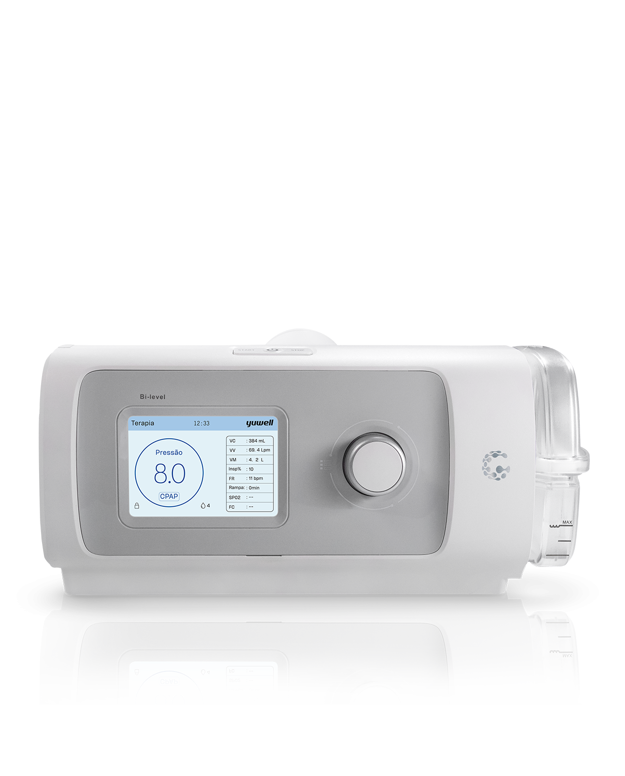BPAP com Umidificador 2° Geração - Yuwell