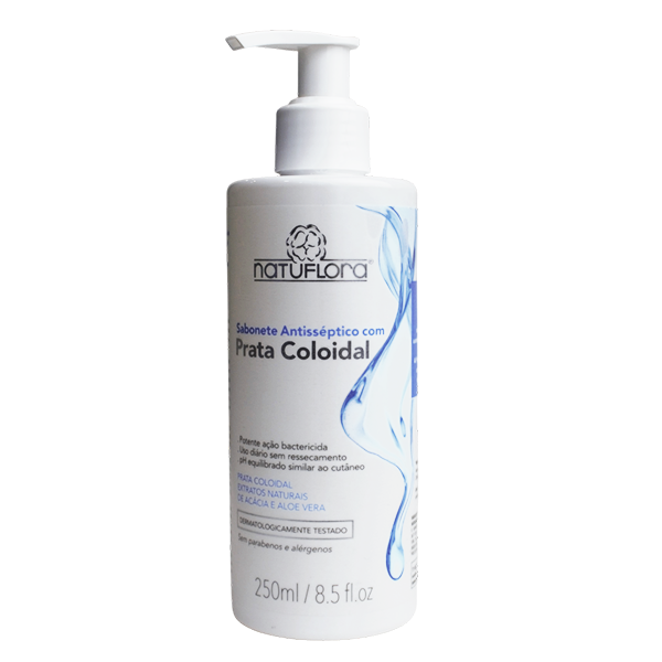 Sabonete Antisséptico com Prata Coloidal 250 ml - Naturelle 